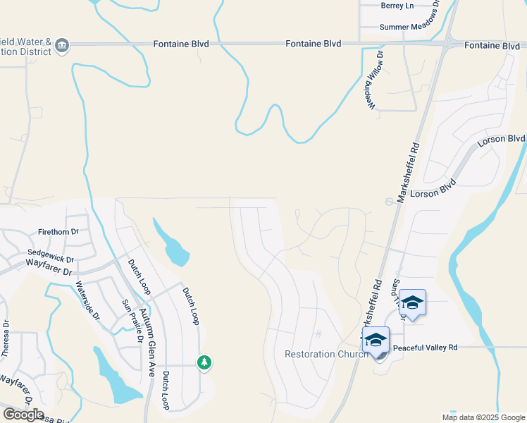 map of restaurants, bars, coffee shops, grocery stores, and more near 6832 Peachleaf Drive in Colorado Springs