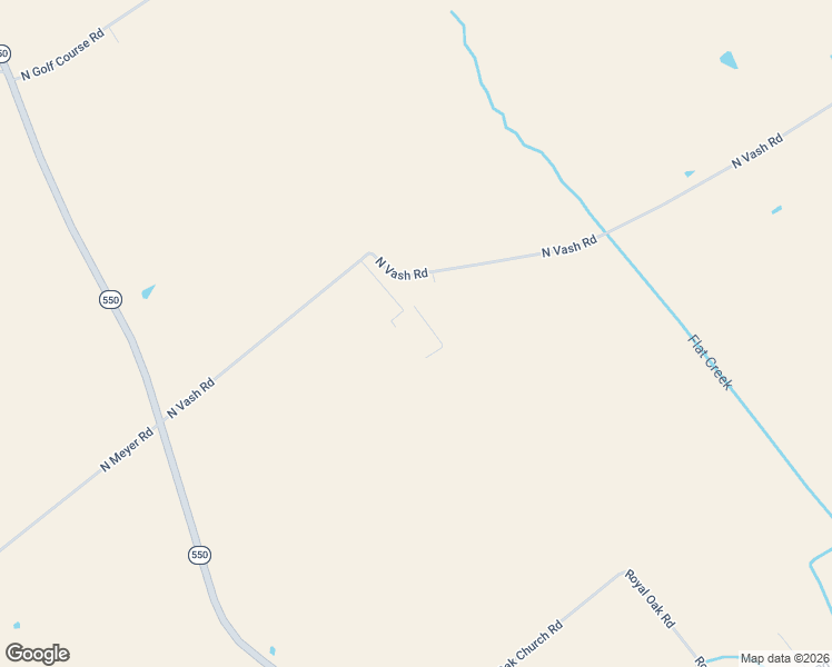 map of restaurants, bars, coffee shops, grocery stores, and more near 3702 North Vash Road in Bruceville