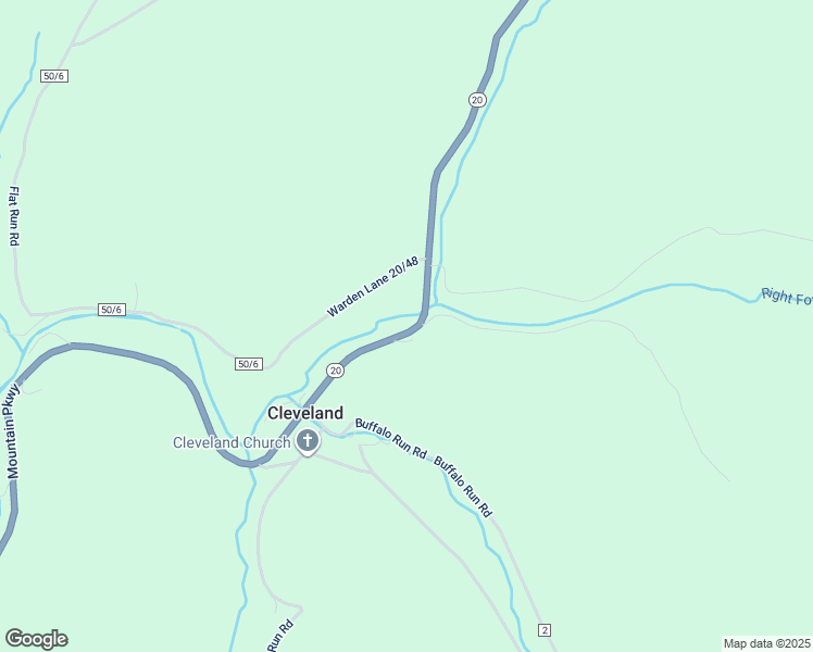 map of restaurants, bars, coffee shops, grocery stores, and more near Mountain Parkway in Cleveland