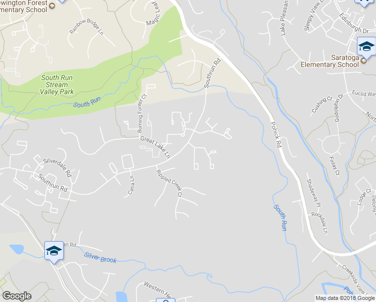 map of restaurants, bars, coffee shops, grocery stores, and more near 8420 Sugar Creek Lane in Springfield