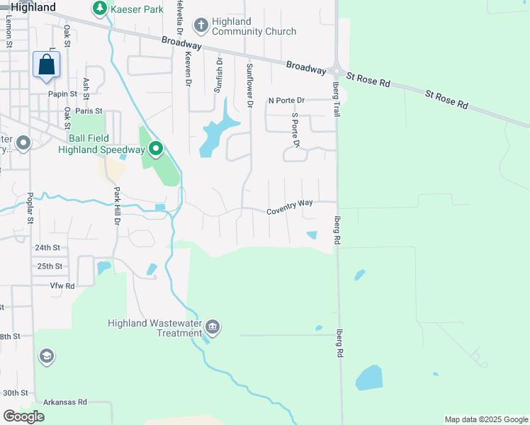 map of restaurants, bars, coffee shops, grocery stores, and more near 270 Coventry Way in Highland