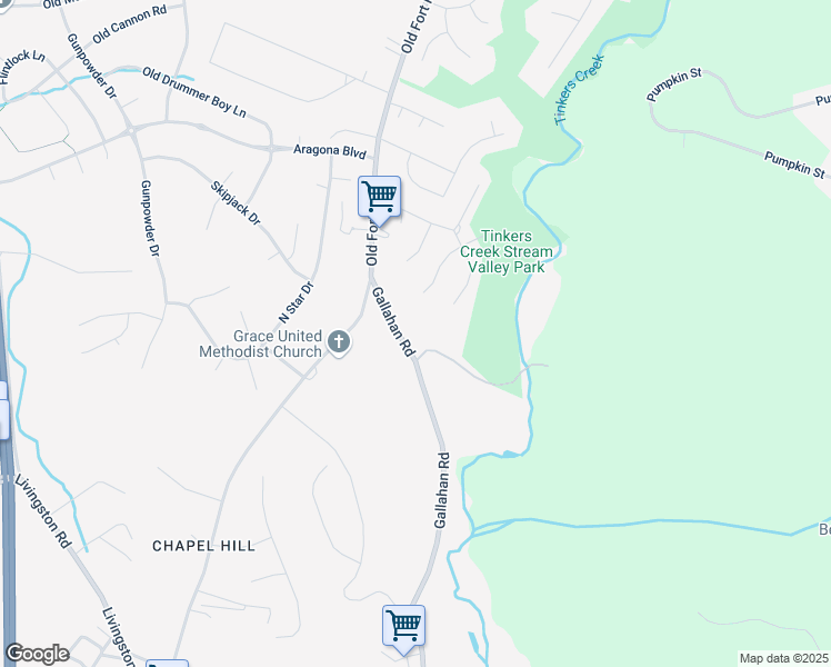 map of restaurants, bars, coffee shops, grocery stores, and more near 11516 Old Fort Road in Fort Washington