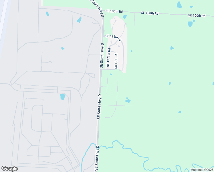 map of restaurants, bars, coffee shops, grocery stores, and more near 184 Southeast 1171st Road in Knob Noster