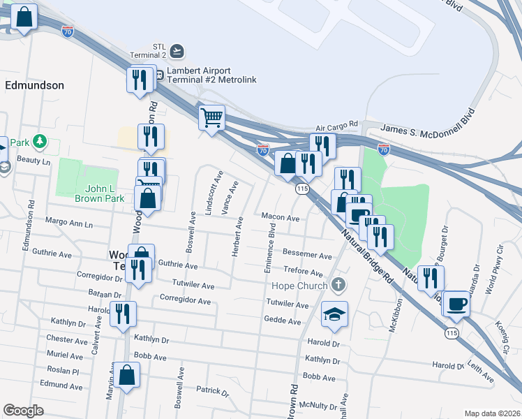 map of restaurants, bars, coffee shops, grocery stores, and more near 4427 Eminence Boulevard in Berkeley