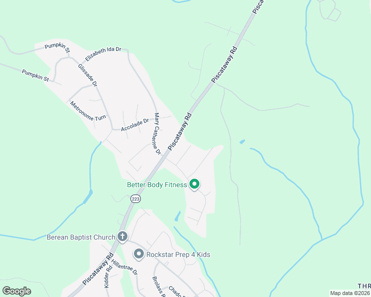 map of restaurants, bars, coffee shops, grocery stores, and more near 11603 Roulade Place in Clinton