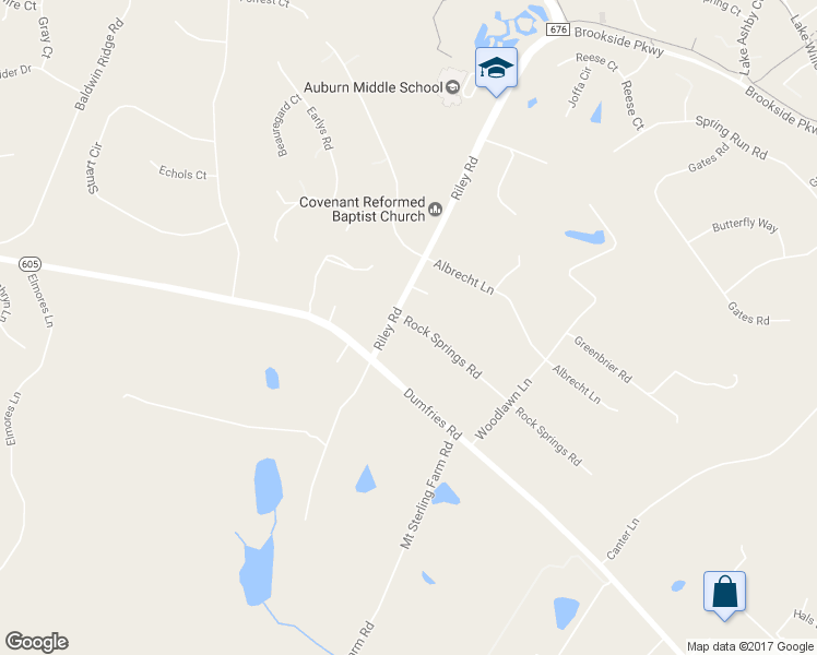map of restaurants, bars, coffee shops, grocery stores, and more near 7405 Riley Road in Warrenton