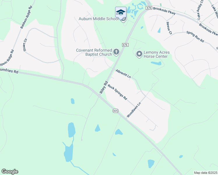 map of restaurants, bars, coffee shops, grocery stores, and more near 7405 Riley Road in Warrenton