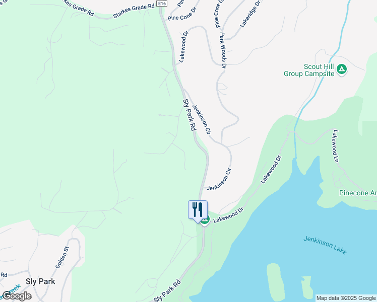 map of restaurants, bars, coffee shops, grocery stores, and more near 4629 Dio Linda Court in Pollock Pines