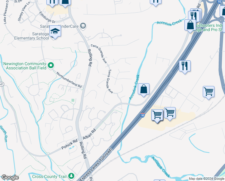 map of restaurants, bars, coffee shops, grocery stores, and more near 8337 Terra Grande Avenue in Springfield