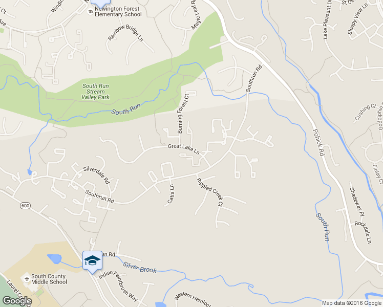 map of restaurants, bars, coffee shops, grocery stores, and more near 8335 Rocky Forge Court in Springfield