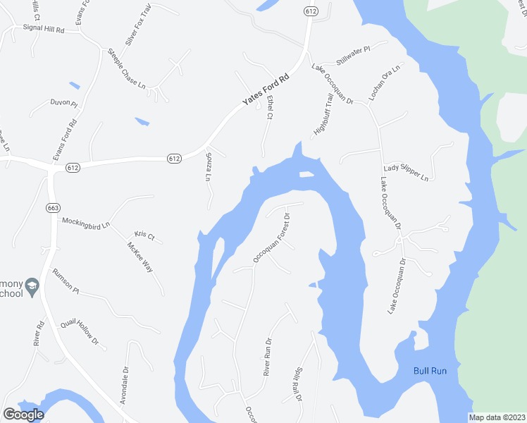 map of restaurants, bars, coffee shops, grocery stores, and more near 6180 Turkey Run Court in Manassas