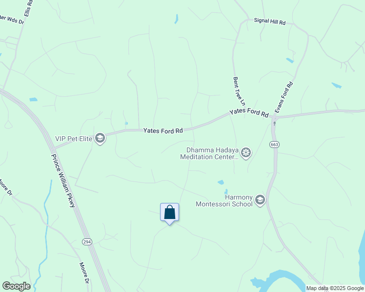 map of restaurants, bars, coffee shops, grocery stores, and more near 7001 Kodiak Court in Manassas