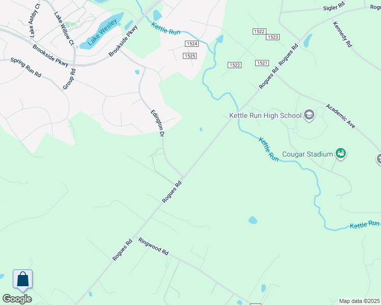 map of restaurants, bars, coffee shops, grocery stores, and more near 7662 Rogues Road in Warrenton