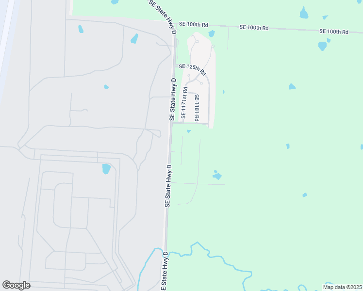 map of restaurants, bars, coffee shops, grocery stores, and more near 184 Southeast 1171st Road in Knob Noster