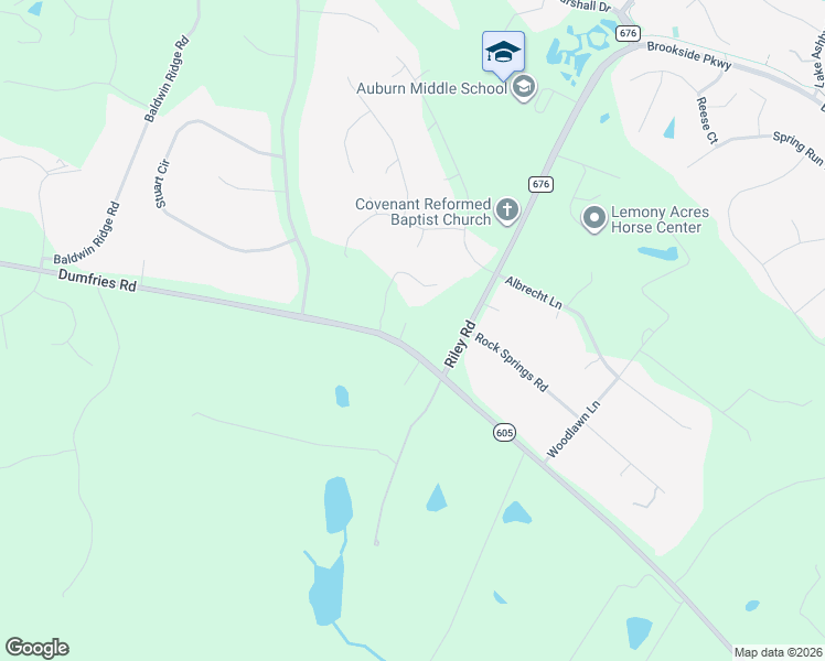 map of restaurants, bars, coffee shops, grocery stores, and more near 5179 Yellowrose Lane in Warrenton