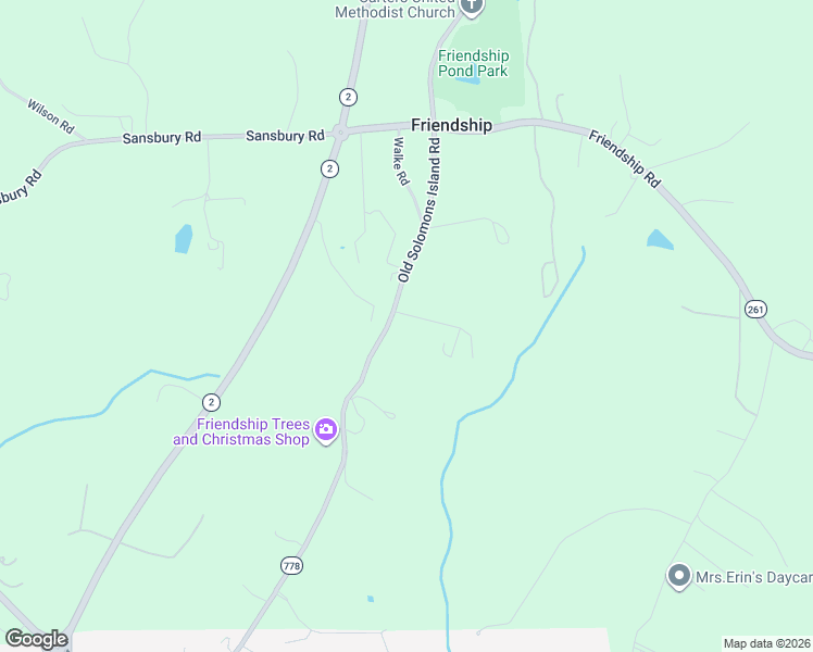 map of restaurants, bars, coffee shops, grocery stores, and more near 6893 Old Solomons Island Road in Friendship