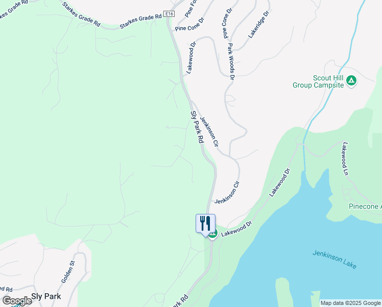 map of restaurants, bars, coffee shops, grocery stores, and more near 4629 Dio Linda Court in Pollock Pines