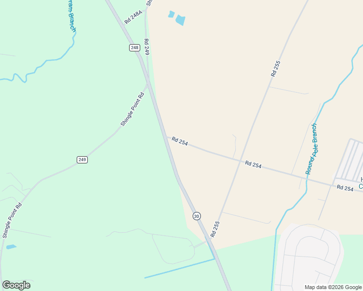 map of restaurants, bars, coffee shops, grocery stores, and more near 24655 Road 254 in Milton