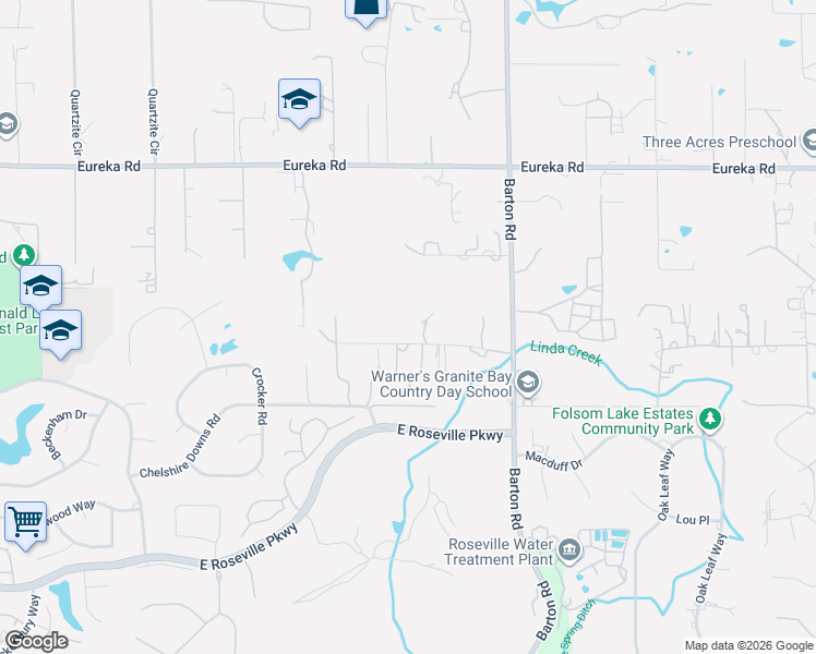 map of restaurants, bars, coffee shops, grocery stores, and more near 9205 Tuscany Oaks Court in Granite Bay