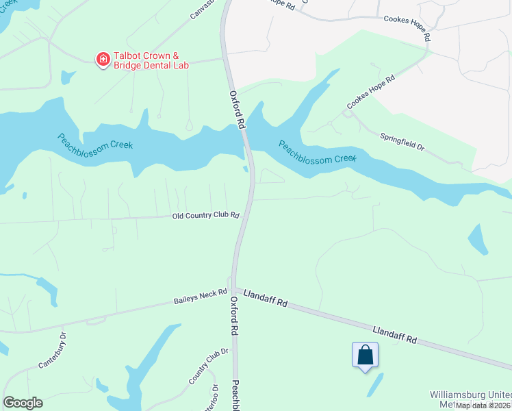 map of restaurants, bars, coffee shops, grocery stores, and more near 28533 Edgemere Road in Easton