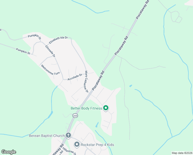 map of restaurants, bars, coffee shops, grocery stores, and more near 11505 Piscataway Road in Clinton