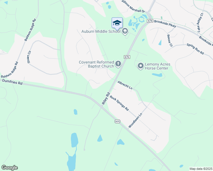 map of restaurants, bars, coffee shops, grocery stores, and more near 7380 Riley Road in Warrenton