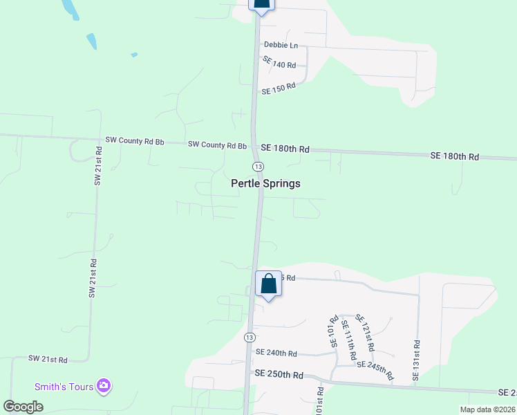 map of restaurants, bars, coffee shops, grocery stores, and more near 188 Southeast Missouri 13 Business in Warrensburg