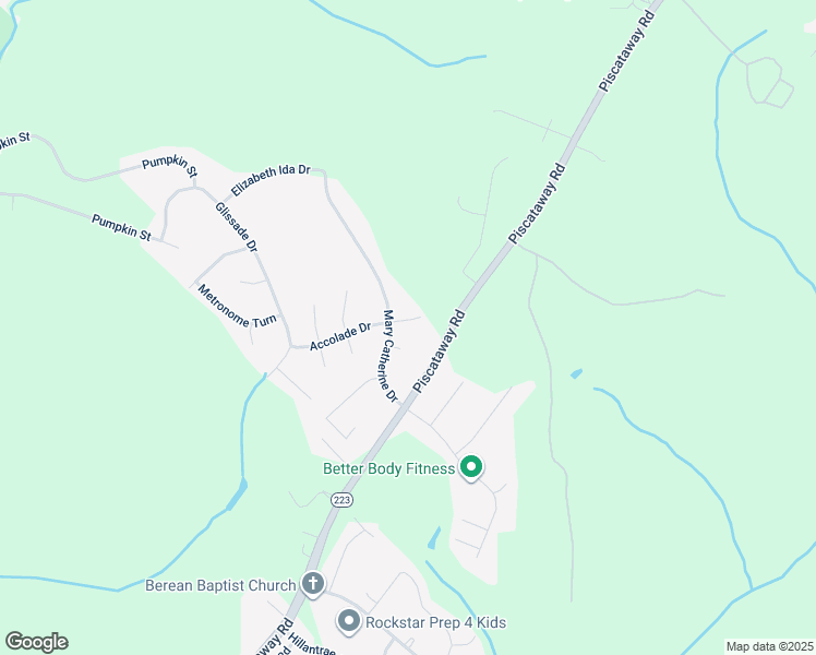 map of restaurants, bars, coffee shops, grocery stores, and more near 3403 Accolade Drive in Clinton