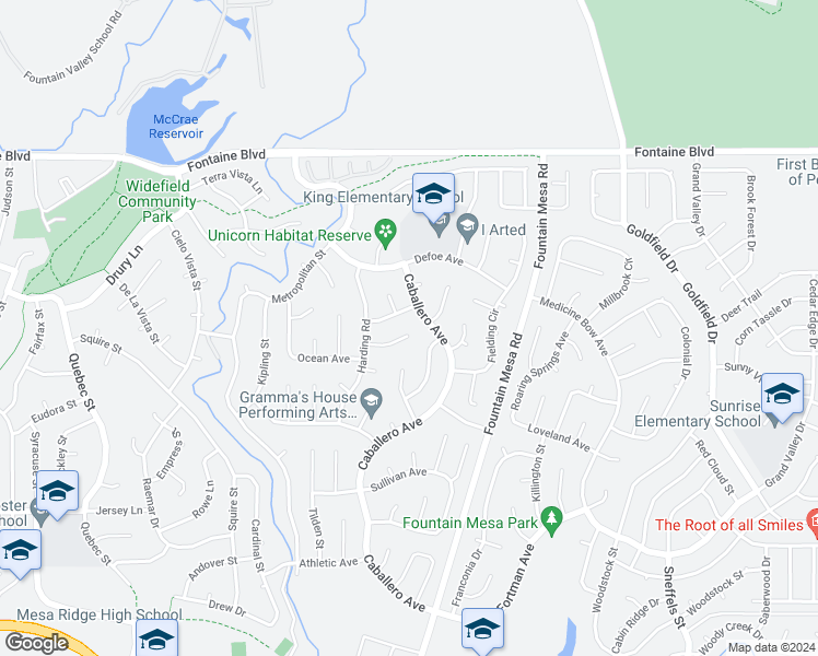 map of restaurants, bars, coffee shops, grocery stores, and more near 6840 Cliff Palace Court in Colorado Springs