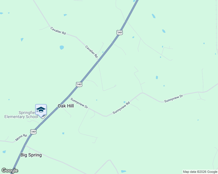 map of restaurants, bars, coffee shops, grocery stores, and more near 381 Redwood Drive in Rileyville