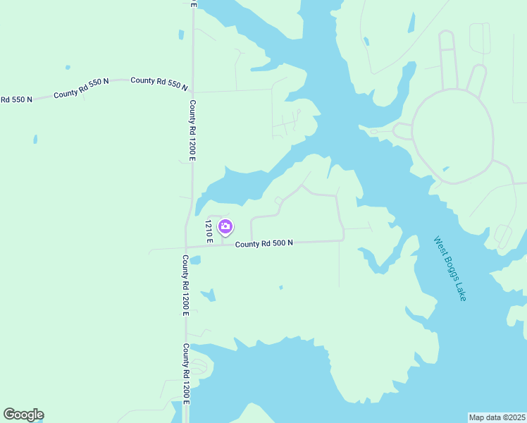 map of restaurants, bars, coffee shops, grocery stores, and more near 2-4 Orchard Road in Loogootee