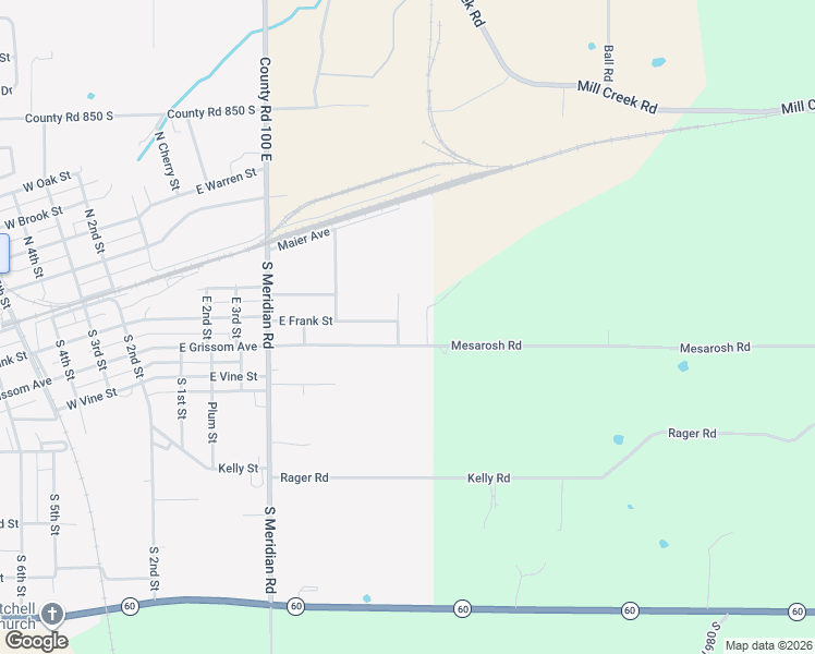 map of restaurants, bars, coffee shops, grocery stores, and more near Wells Avenue in Mitchell