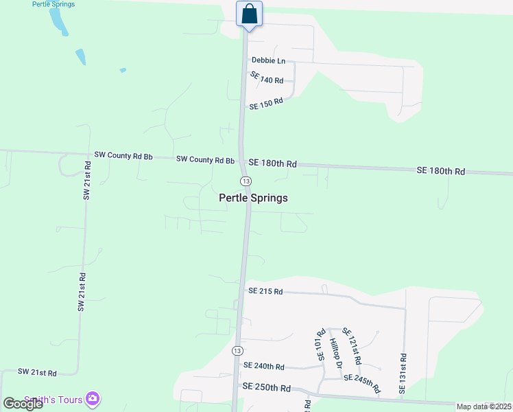 map of restaurants, bars, coffee shops, grocery stores, and more near 182 Southwest State Highway Bb in Warrensburg
