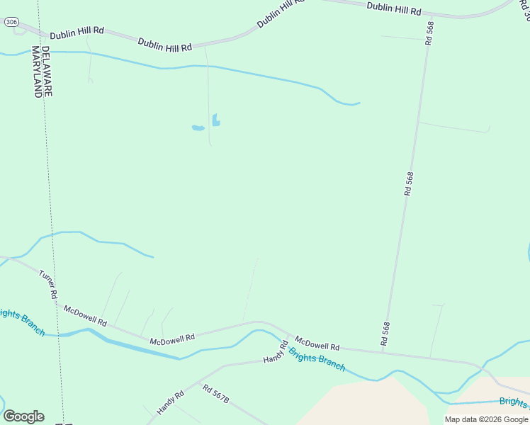 map of restaurants, bars, coffee shops, grocery stores, and more near 2461 McDowell Road in Bridgeville