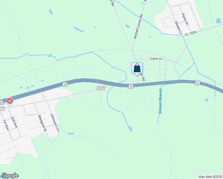 map of restaurants, bars, coffee shops, grocery stores, and more near U.S. 23 in South Shore