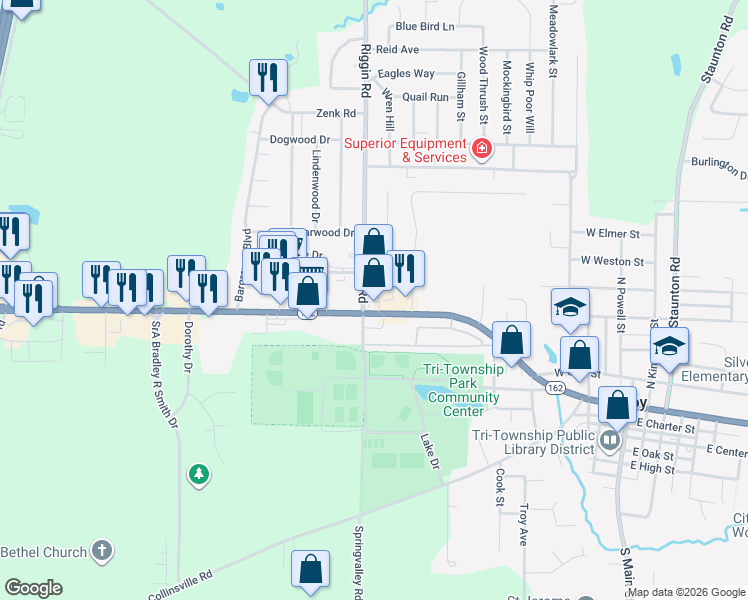 map of restaurants, bars, coffee shops, grocery stores, and more near 300 Ackerman Place in Troy