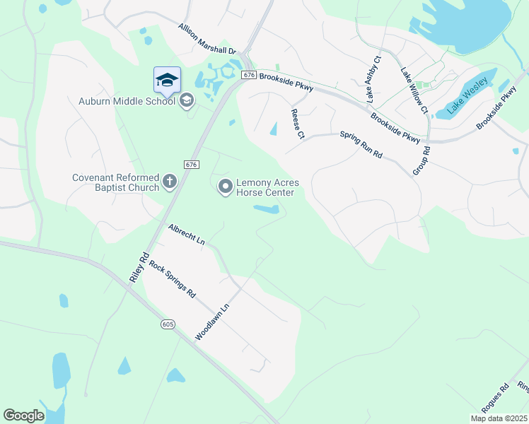 map of restaurants, bars, coffee shops, grocery stores, and more near 7346 Kensington Lane in Warrenton