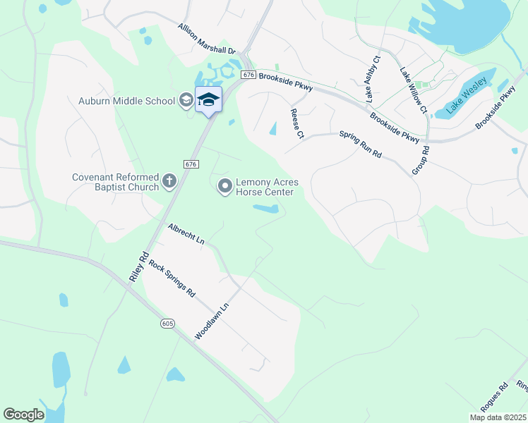 map of restaurants, bars, coffee shops, grocery stores, and more near 7346 Kensington Lane in Warrenton
