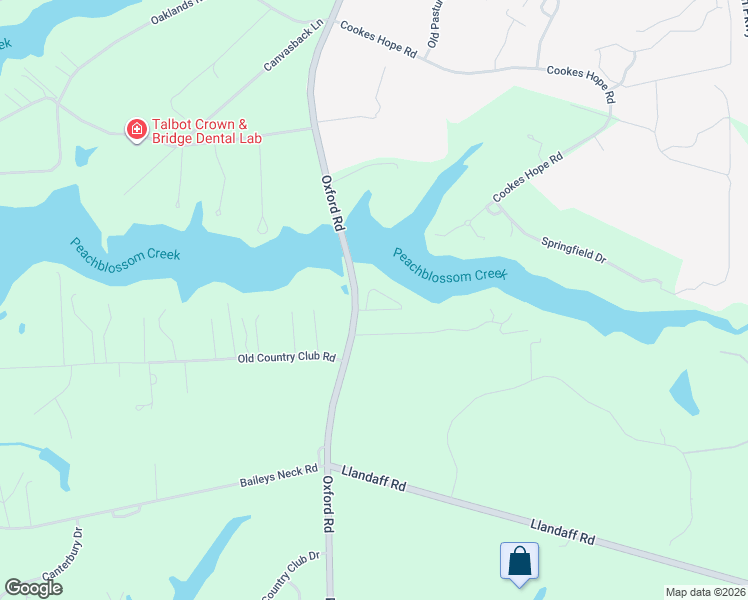 map of restaurants, bars, coffee shops, grocery stores, and more near 28540 Holden Road in Easton