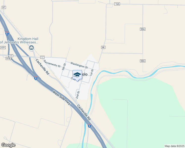 map of restaurants, bars, coffee shops, grocery stores, and more near in Yolo