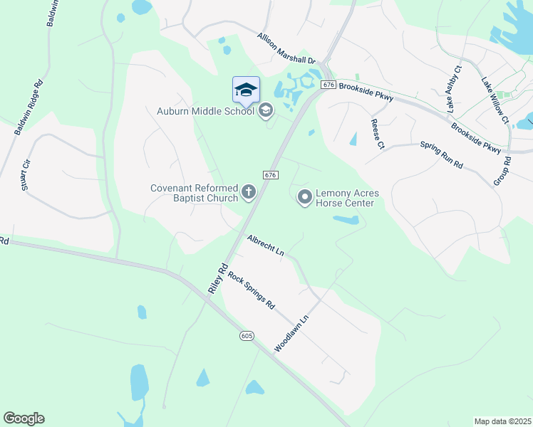 map of restaurants, bars, coffee shops, grocery stores, and more near 7329 Riley Road in Warrenton