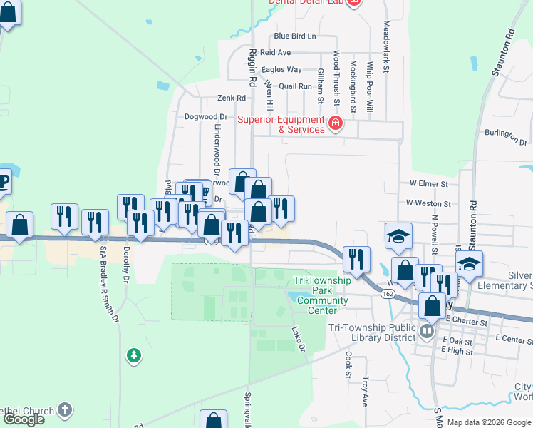 map of restaurants, bars, coffee shops, grocery stores, and more near 300 Ackerman Place in Troy