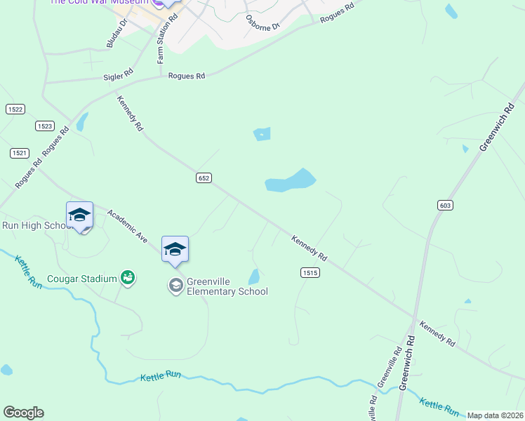 map of restaurants, bars, coffee shops, grocery stores, and more near 7403 County Road 652 in Nokesville