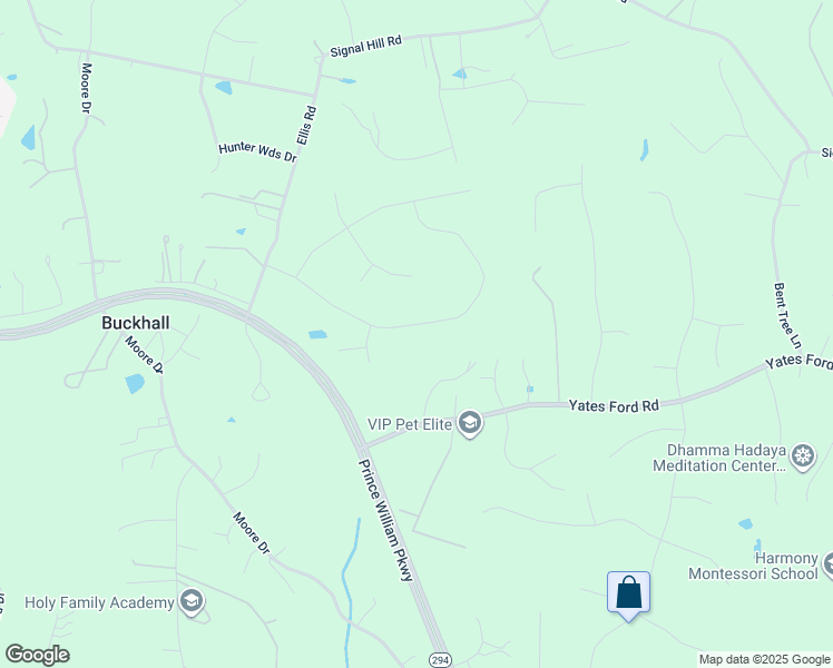 map of restaurants, bars, coffee shops, grocery stores, and more near 10032 Esteppe Drive in Manassas