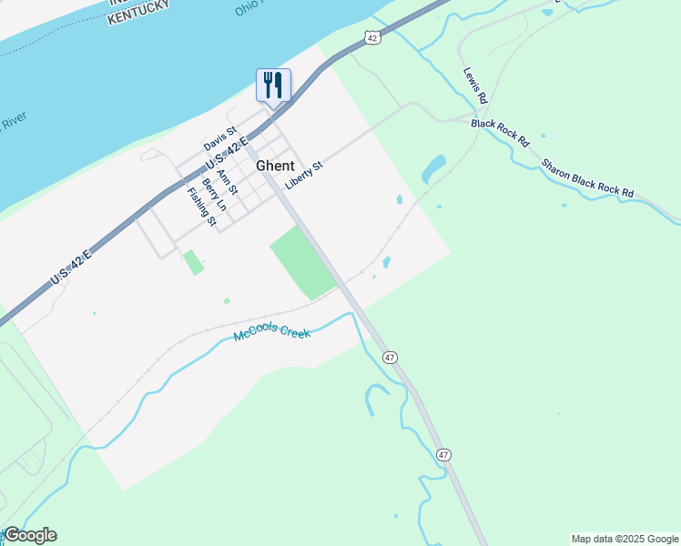 map of restaurants, bars, coffee shops, grocery stores, and more near 415 Main Cross in Ghent