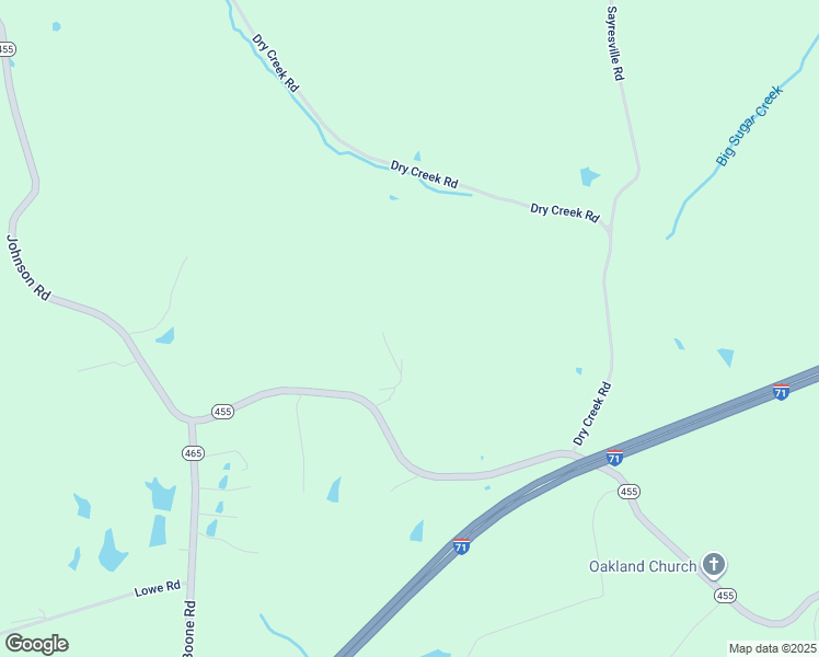 map of restaurants, bars, coffee shops, grocery stores, and more near Johnson Road in Warsaw