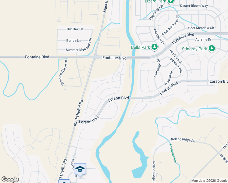 map of restaurants, bars, coffee shops, grocery stores, and more near 9725 Rubicon Drive in Colorado Springs