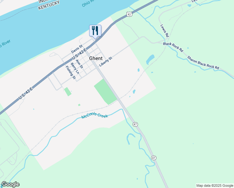 map of restaurants, bars, coffee shops, grocery stores, and more near 415 Main Cross Street in Ghent