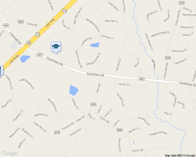 map of restaurants, bars, coffee shops, grocery stores, and more near 6067 Dumfries Road in Warrenton