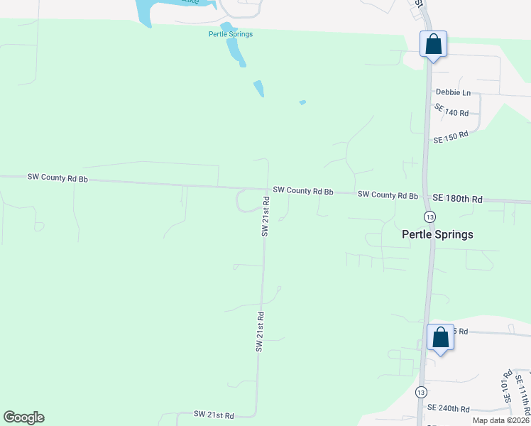 map of restaurants, bars, coffee shops, grocery stores, and more near 176 Southwest 21st Road in Warrensburg
